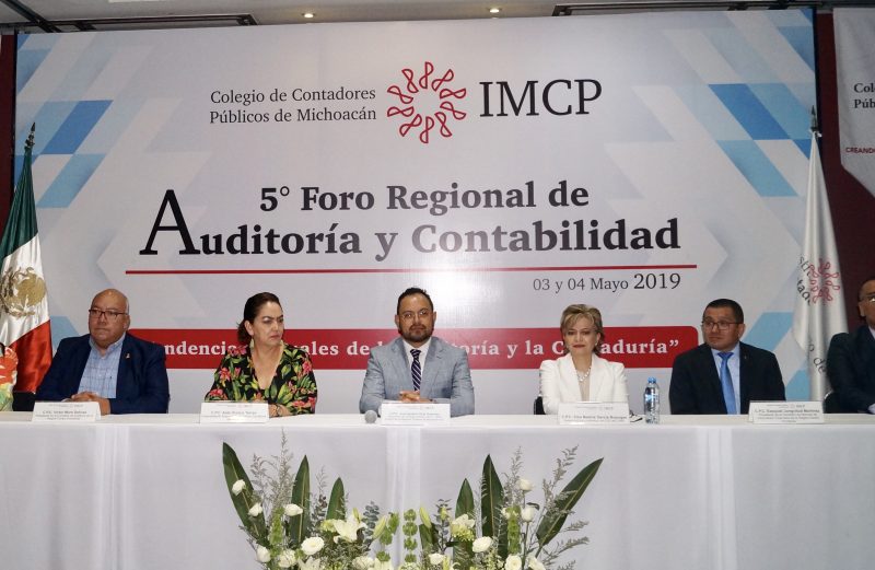 Arranca en Morelia 5° Foro de Auditoría y Contabilidad; lo organiza el Colegio de Contadores de Michoacán.
