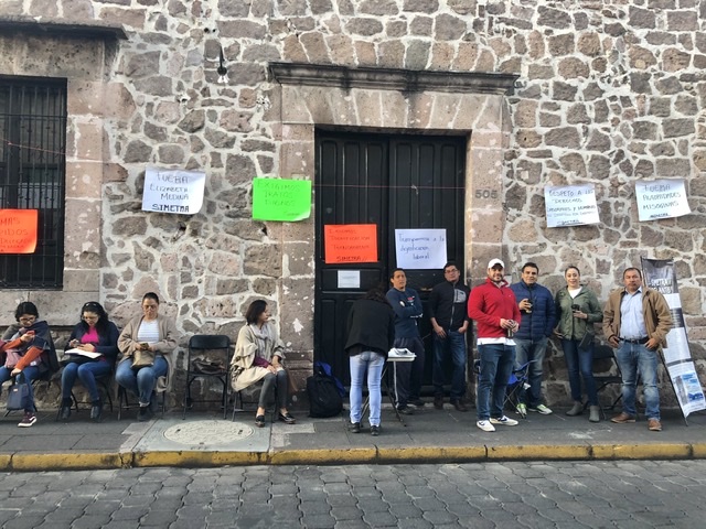 Toma SIMETRA la Secretaría de Salud en Michoacán; no nos iremos hasta que haya transparencia: Pablo Figueroa