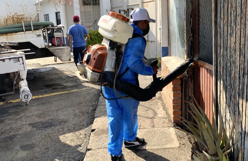 Continúa la sanitización en el ayuntamiento de Morelia; se busca limitar los contagios por COVID-19